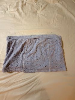 Aeropostale light blue strapless crop top
