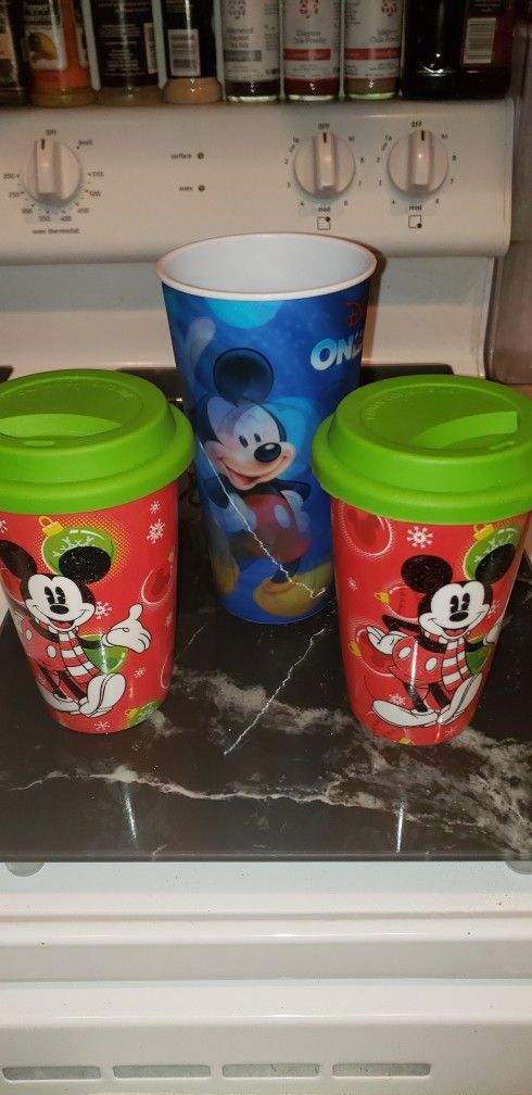 mickey mouse cups