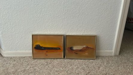 Set of 2 Framed Art