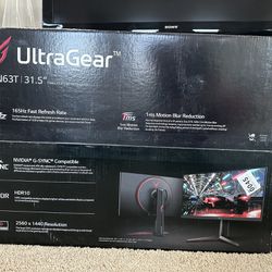 LG Ultragear monitor 31.5 32GN63T