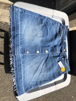 A.N.A blue jean mini skirt, new with tags, size 2