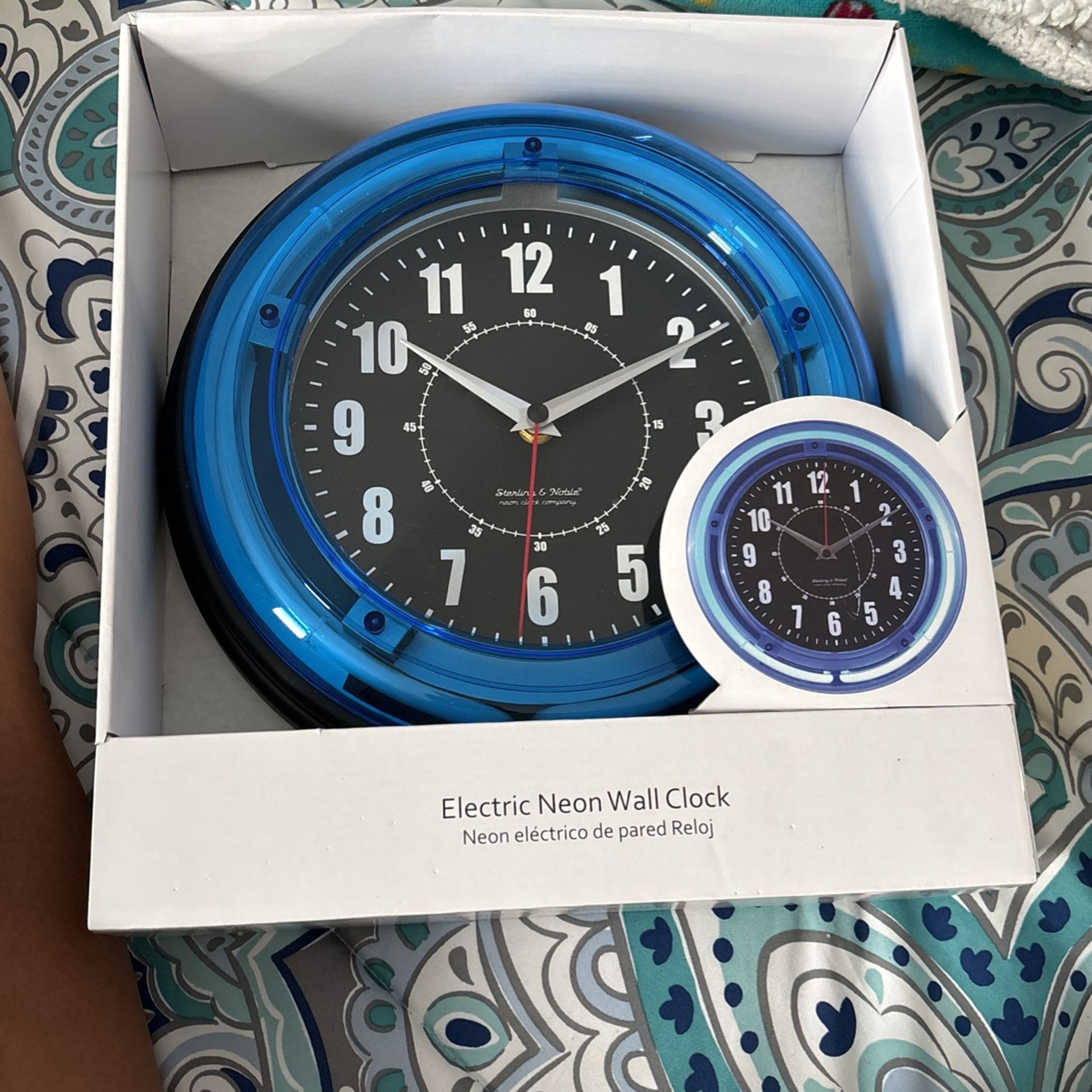 Electric Neon Wall Clock