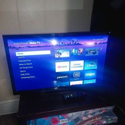 24 Inch Roku Smart TV With Mount And REMOTE 