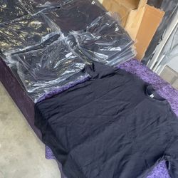 Brand New Plain Black T-Shirts Available In Large Only