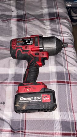 Bauer 20V 1/2" Cordless Impact Wrench with Battery
