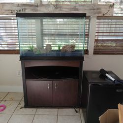 Fish Tank And Cabinet