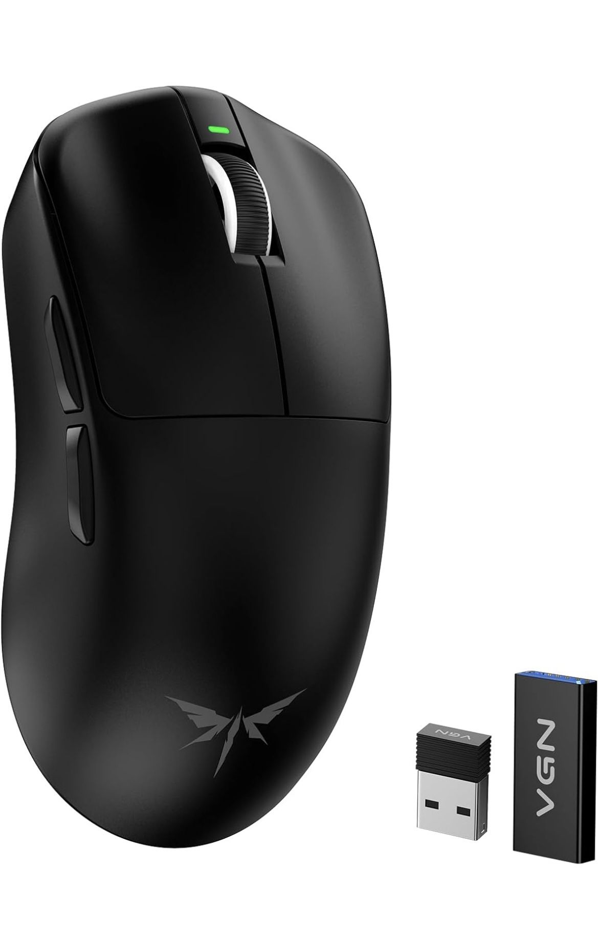 VGN F1 MOBA Wireless Gaming Mouse with Max 26,000 DPI, High Precision, Lightweight 55g, 4K Polling, 200Hr Battery Life, 6 Programmable Buttons, USB-C