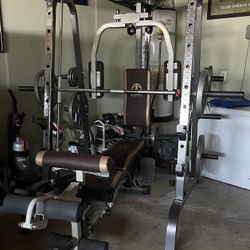 MARCY SMITH CAGE SET / WEIDER WEIGHTS 