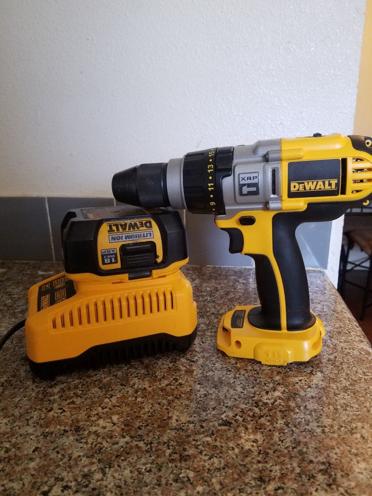 Dewalt hammer drill and charger