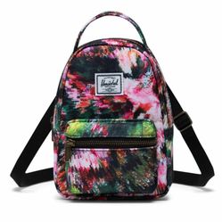 Herschel MiniNova Backpack in Black Pixel Floral