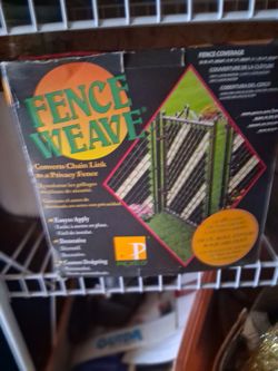 Fence covering and tape