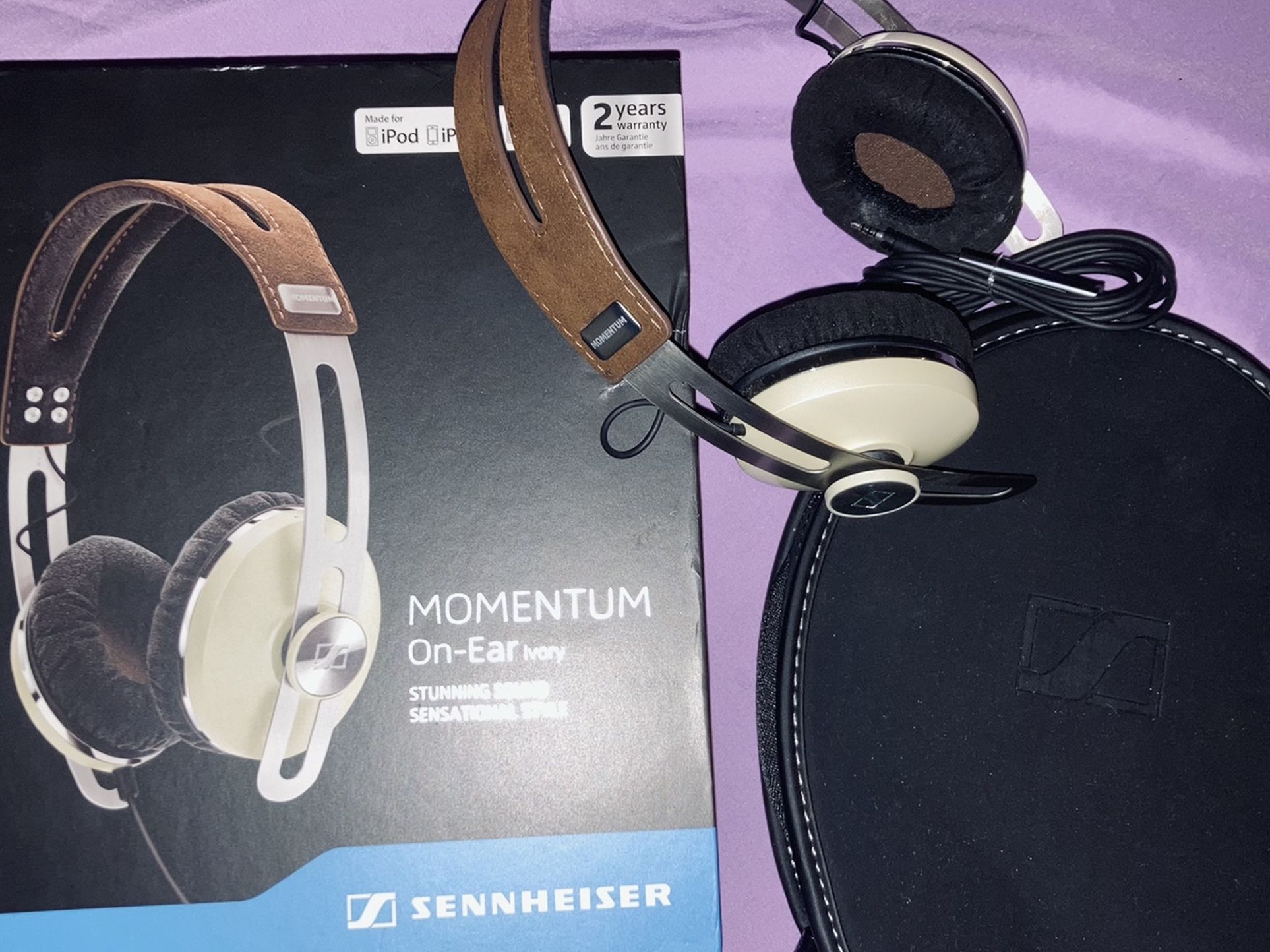 Sennheiser Momentum On-Ear Wireless For iPhone - Ivory