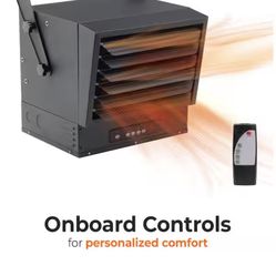 Comfort Zone 7500-Watt Electric Digital Fan Forced Ceiling Mount Heater