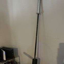Barbell and bumper plates
