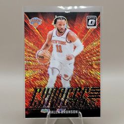 2024 Donruss Optic Jalen Brunson Red Shimmer