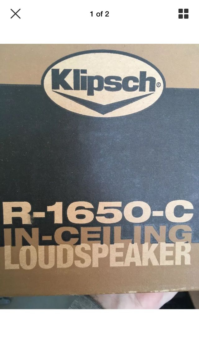 New in box Klipsch R-1650-C speakers
