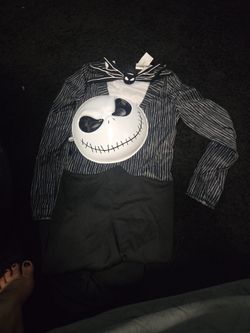 Boys Jack Skeleton Costume Size 10