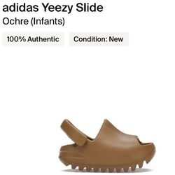  Yeezy Slide Ochre Infant Size 4K