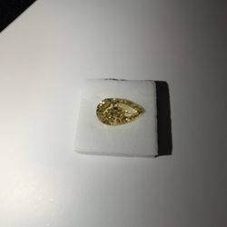 3.02 Carat Fancy Vivid Yellow Lab Grown Diamond 