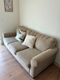 Beige 3 seats sofa