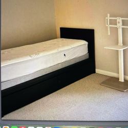 Twin Bed With Storage And Mattress 