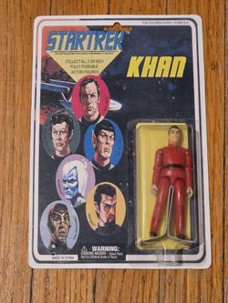 Star Trek fully poseable 3 3/4 Khan Figure(Rare)
