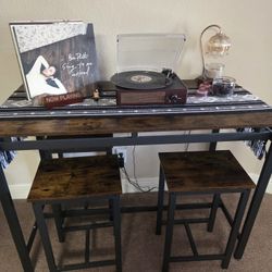 Counter Height Dining Room Table With Bar Stools