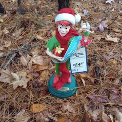 Vintage Peter Pan And Tinkerbell Windup Christmas Doll