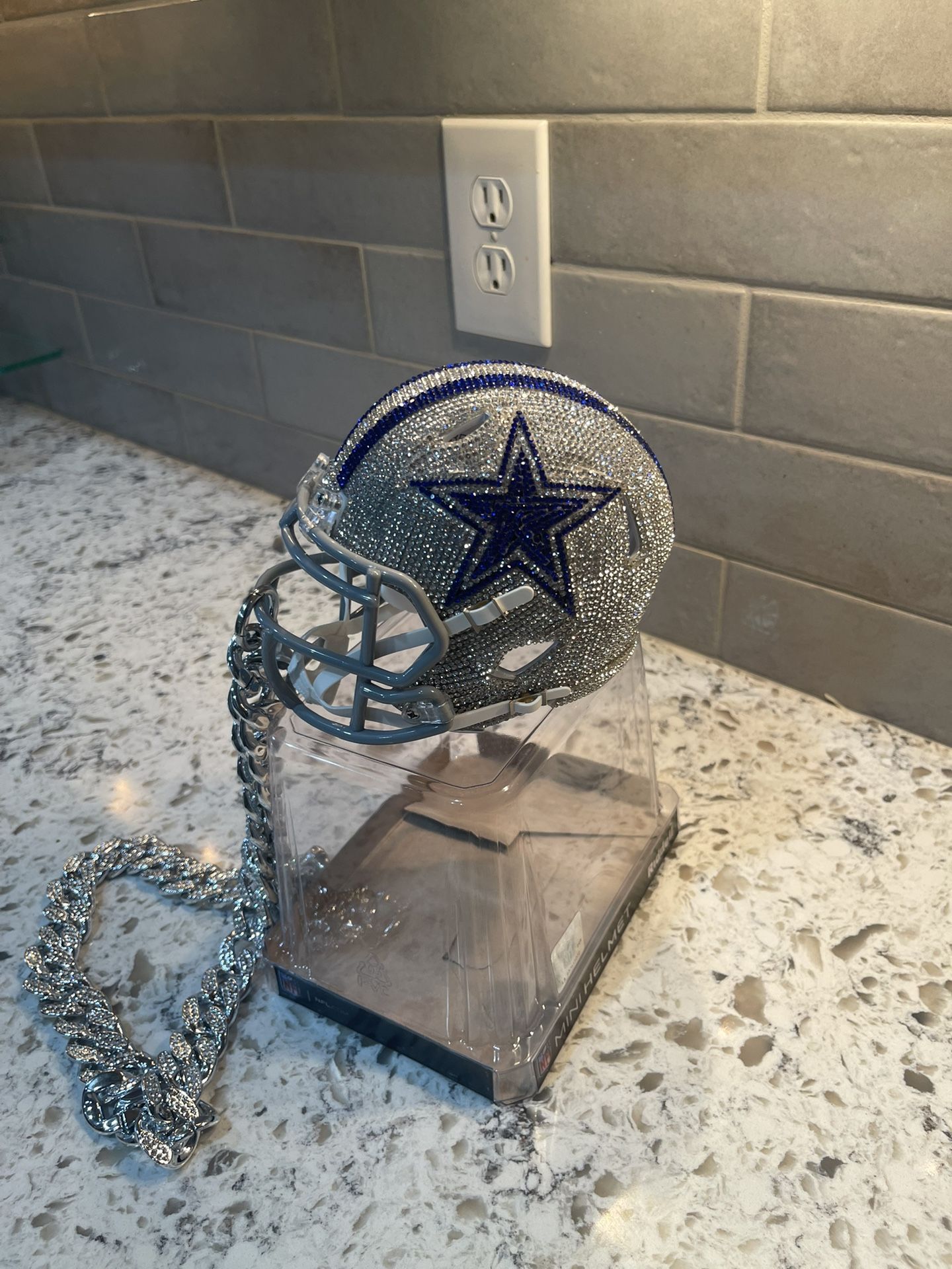 NFL Blinged Out Helmet Chain
