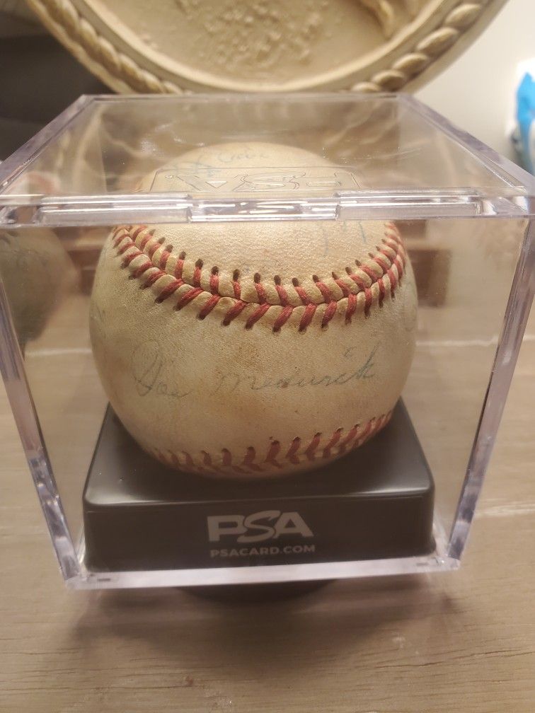 Joe Medwick And Yogi Berra Signed Baseball