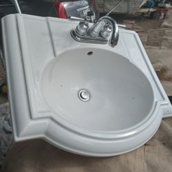 Wall Mount Sink With Faucet