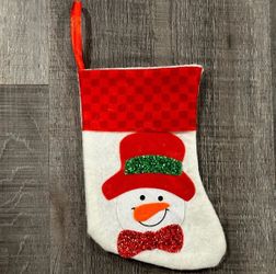 Snowman Stocking Ornament / Gift Card Holder