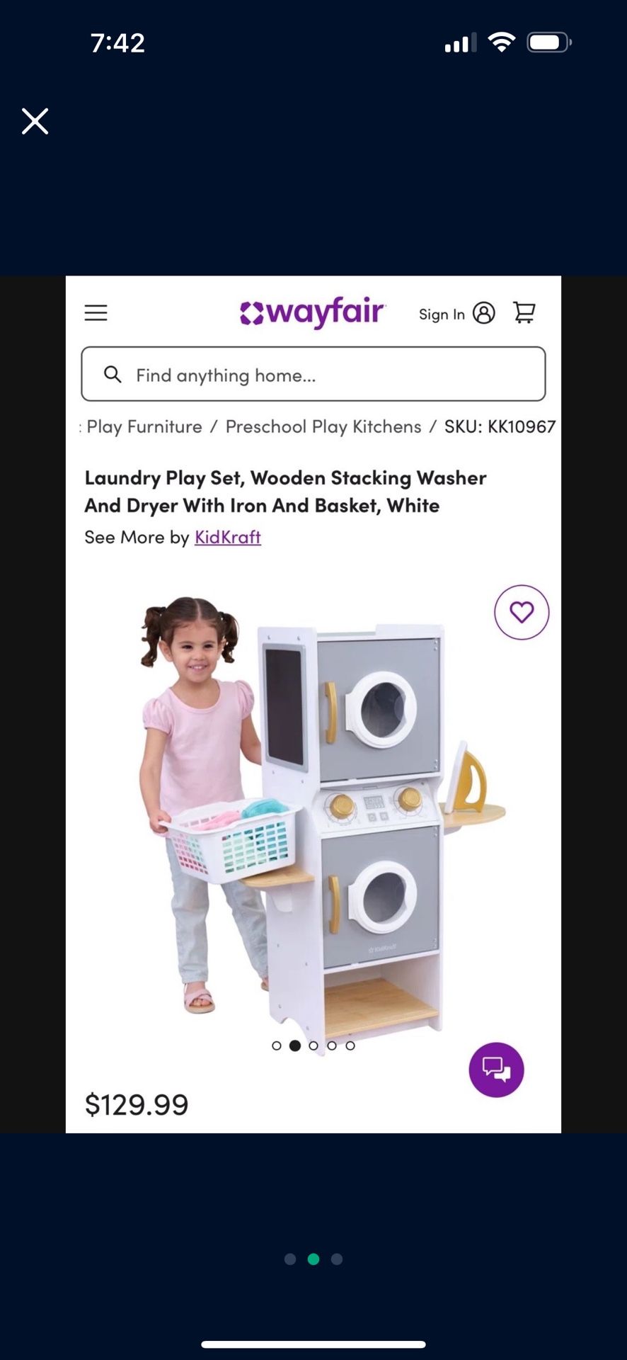 NEW Laundry And Dryer Kids