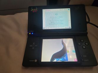 JAPENESE DSI BLACK DAMAGED BOTTOM SCREEN