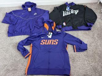 3 Brand New Nike Phoenix Suns Bomber Jacket The Valley City Edition XL