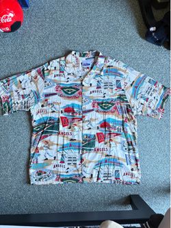 Vintage Reyn Spooner Anaheim Angels Hawaiian shirt