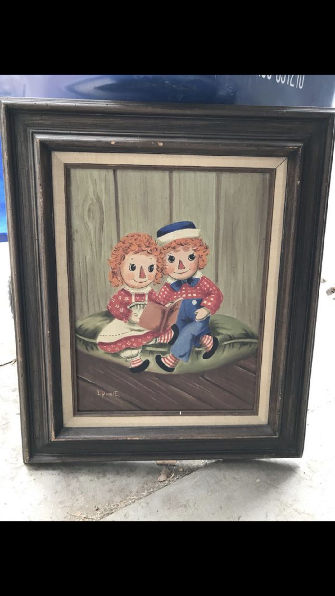 Raggedy Ann and Andy painting