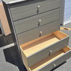 5  Drawer  grey color