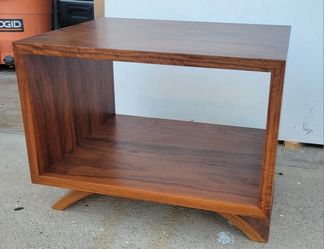 Thos Moser Vita Cube Walnut Side Table