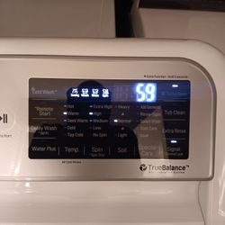 White LG Washer 
