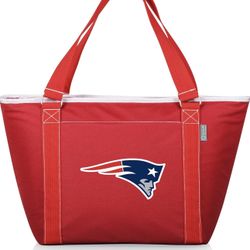 PICNIC TIME Red New England Patriots Topanga Cooler Tote