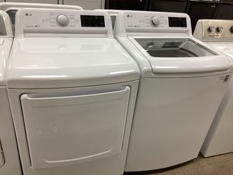 LG 4.5 cu.ft. Top Load Washer and Top Load 7.3 cu.ft. Electric Vented Dryer Set