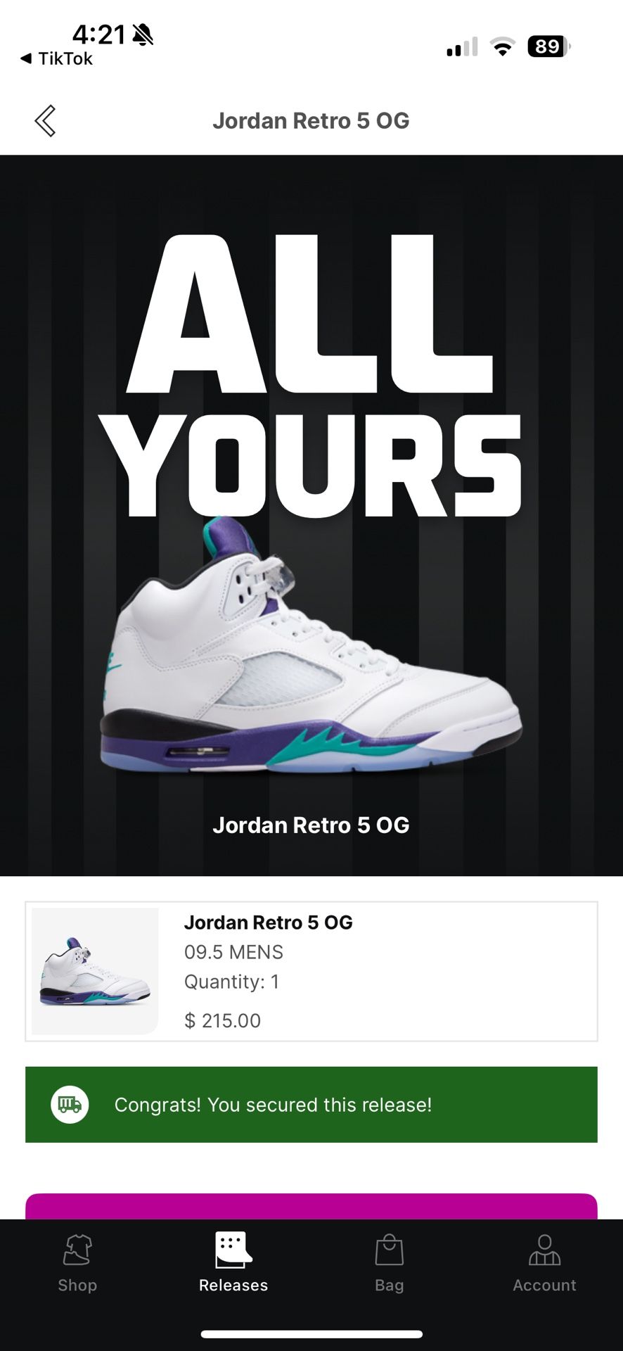 Jordan 5 Retro Grapes