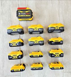 DeWALT 20V/60V Batteries. (PRICE IN THE DESCRIPTION)