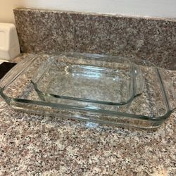 Libbey Glass Bakeware, 2 piece (1.8 & 3.4 quarts)