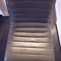 Armless Leather Office Chair 