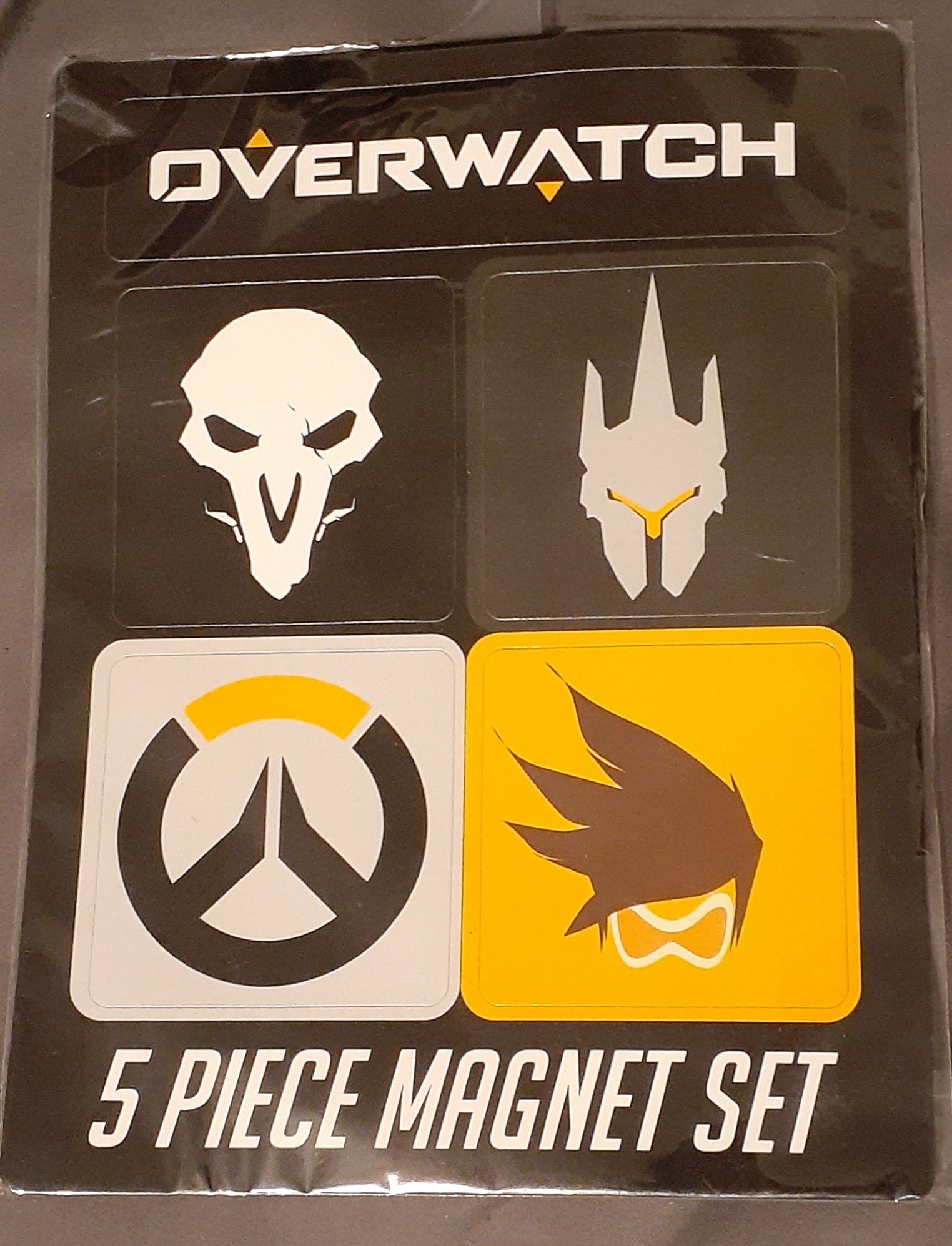 OverWatch 5 Piece Magnet Set & Two 12-Pack Button Set