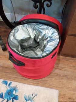 Red Collapsible Insulated Cooler Bag