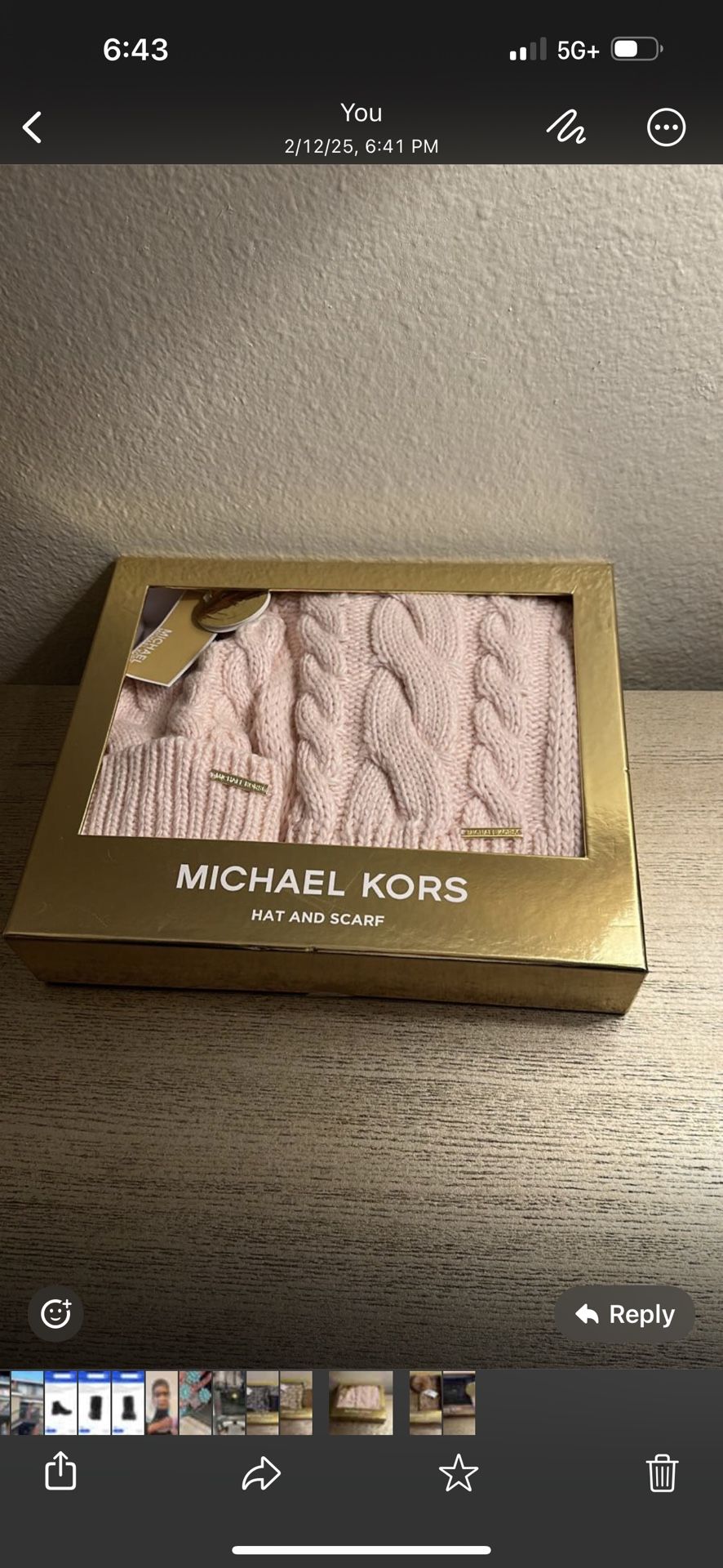 Michael Kors Hat, Scarf And Glove Set