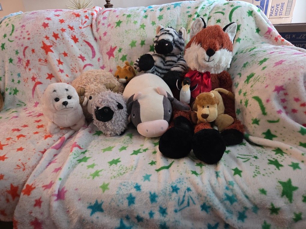 9 Animal Plushies